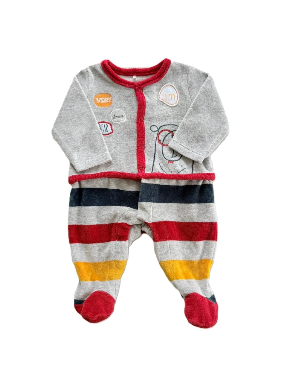 Pyjama gris ouverture devant Orchestra naissance